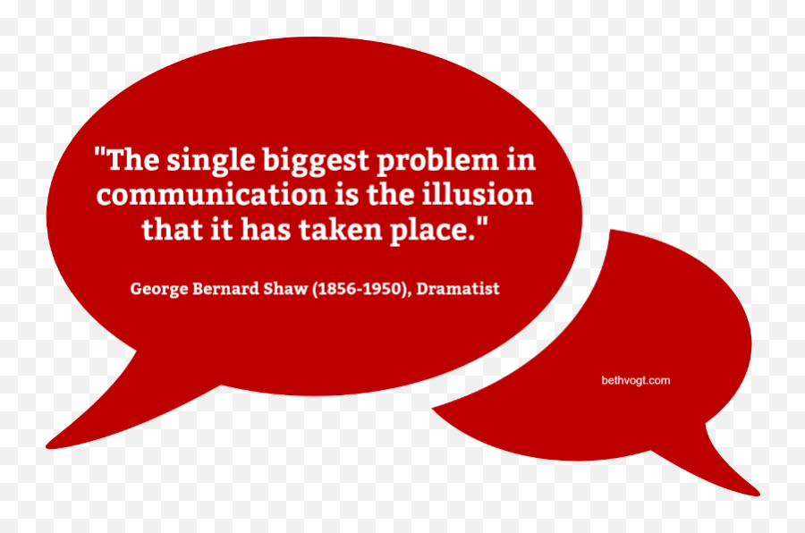 In Othersu0027 Words The Illusion Of Communication Beth K Vogt - Greatest Problem With Communication Is The Illusion Emoji,Communication Png