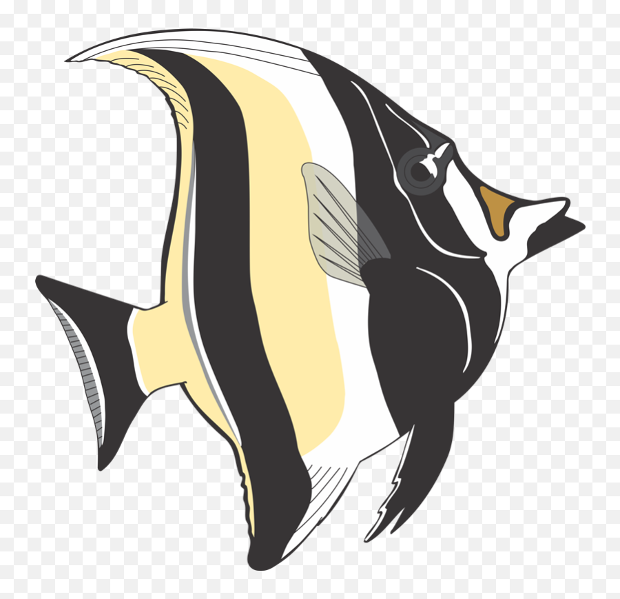 Angelfish Tropical Fish Clip Art - Angelfish Clip Art Emoji,Angelfish Clipart
