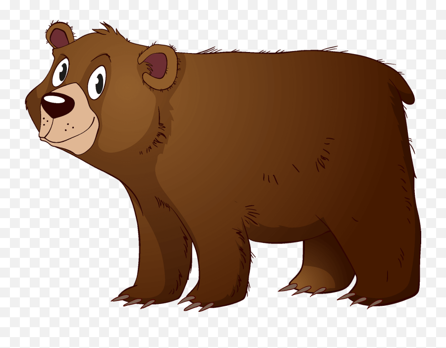 Bear Clipart - Bear Cartoon Png Emoji,Bear Clipart