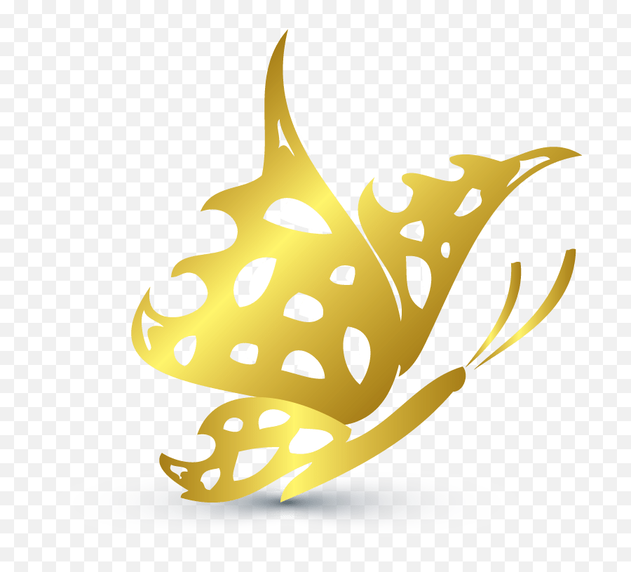 Butterfly Online Logo - Gold Butterfly Logo Design Emoji,Butterfly Logo