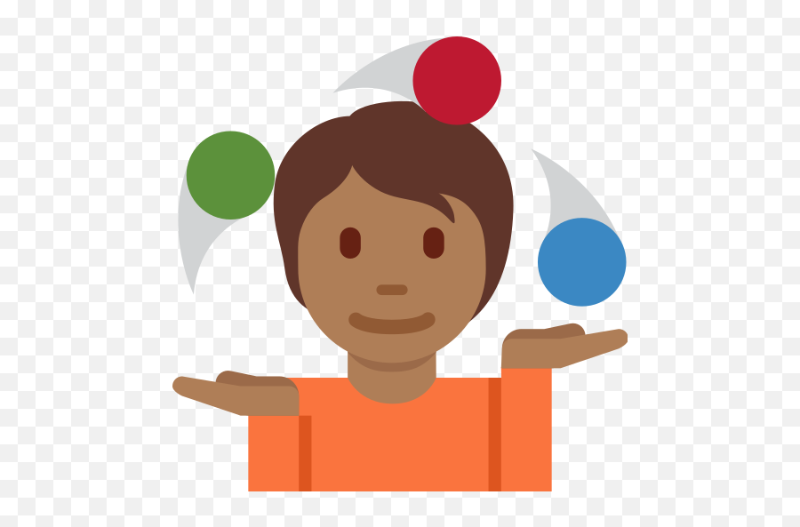 Person Juggling Medium - Dark Skin Tone Emoji,Juggling Clipart