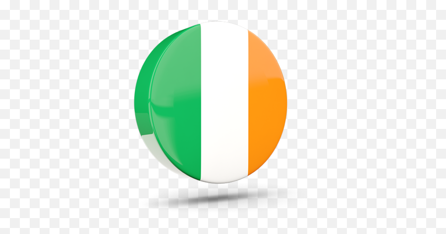 Illustration Of Flag Of Ireland - Italy Round Glossy Flag Emoji,Ireland Flag Png
