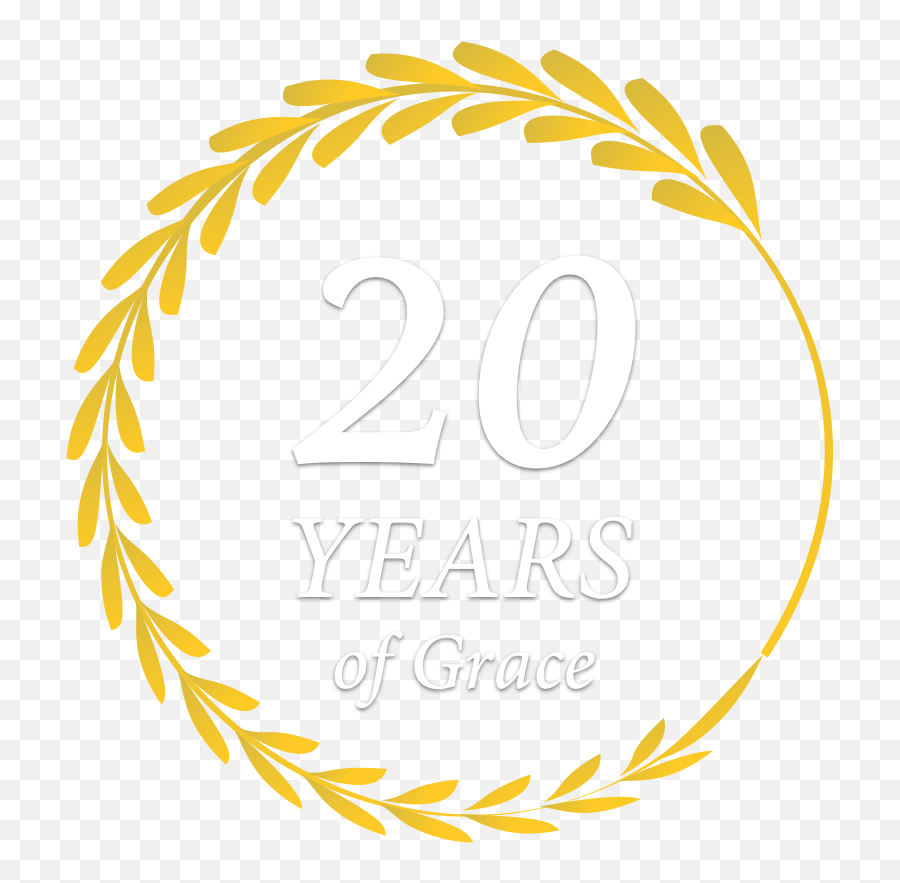 20 Years Of Grace Emoji,20 Year Anniversary Logo