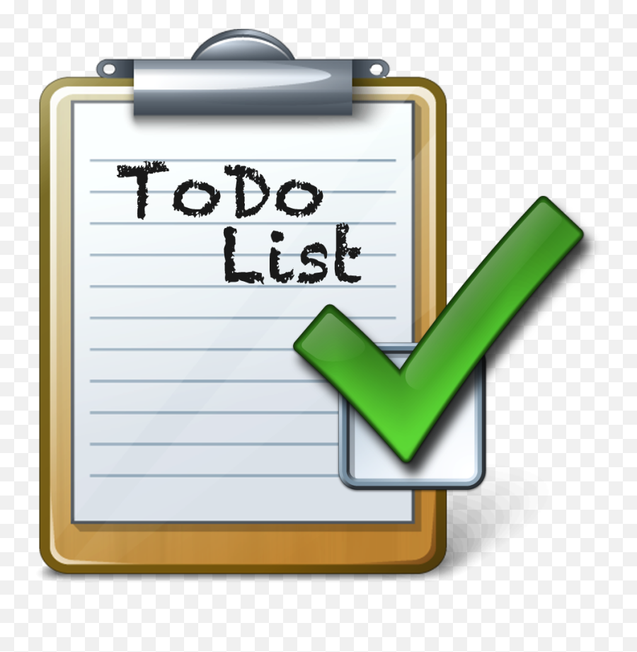 Checklist To Do List Clipart - Do List No Background Emoji,Checklist Clipart