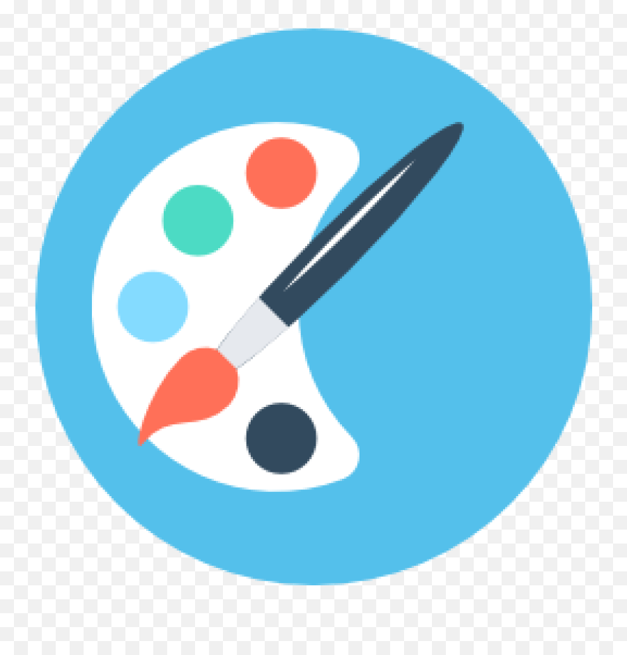 Download Hd Paint Palette - Paint Palette Icon Circular Png Paint Palette Icons Png Emoji,Paint Palette Clipart