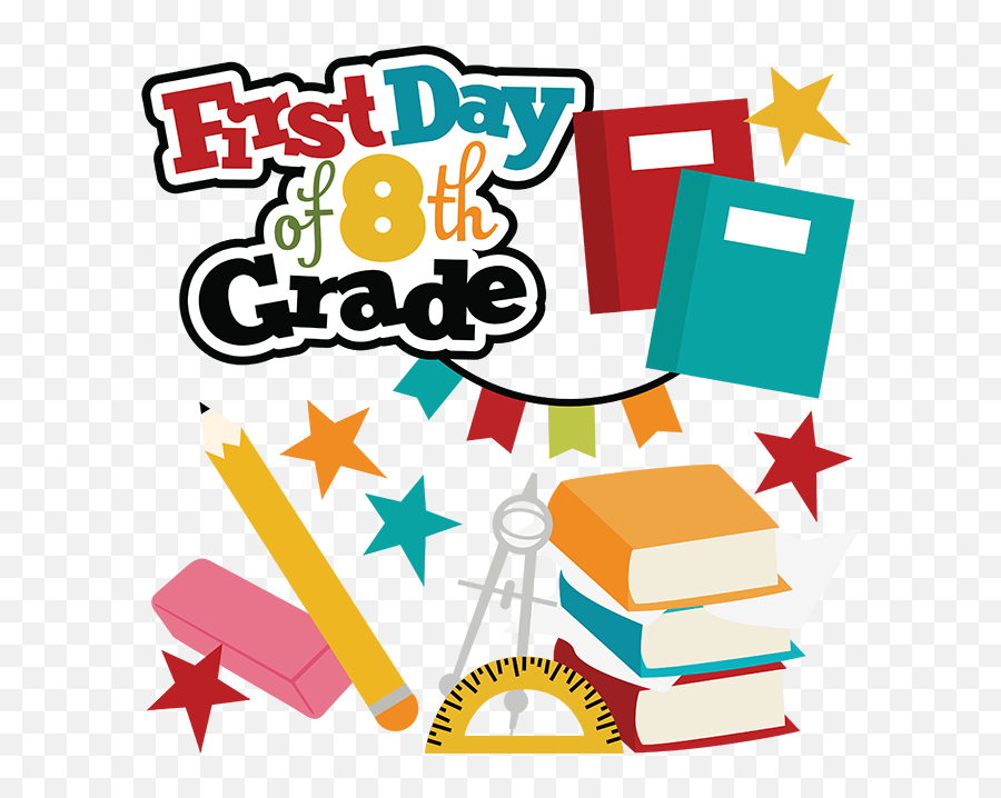 First Day Of 8th Grade Svg School Svg Files For Scrapbooking - Svg Cut 8th Grade Svg Free Emoji,Pajama Day Clipart