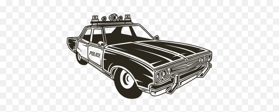 Police Car Siren Lights Right - Vexels Policecar Emoji,Police Lights Png