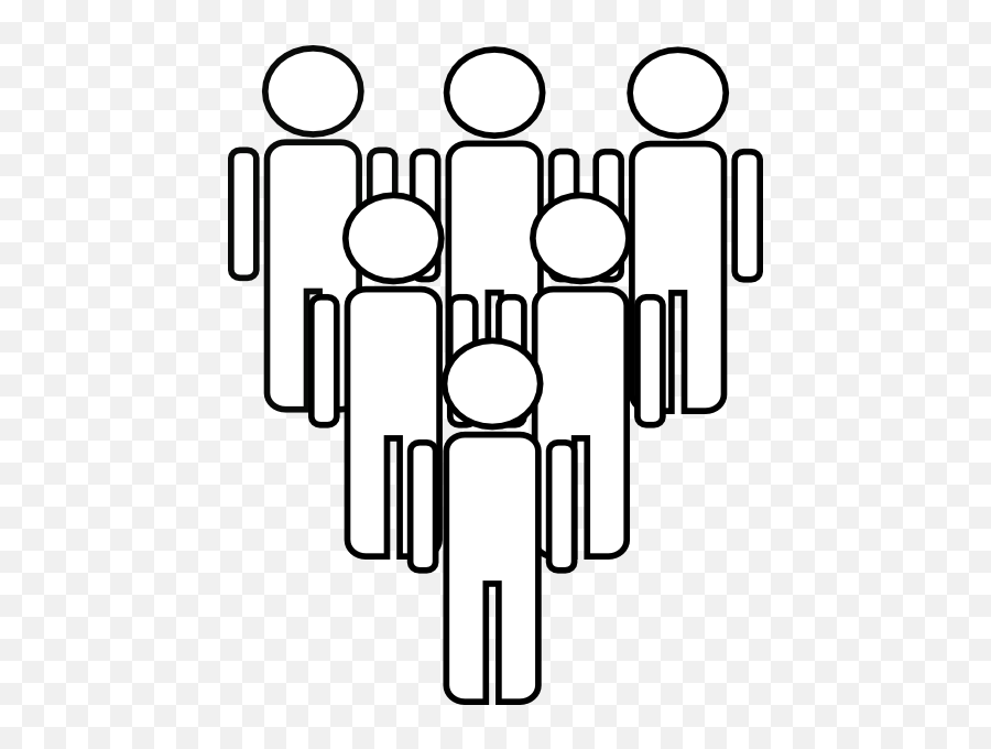 People Clip Art White - Group Of People Clipart White Emoji,People Clipart