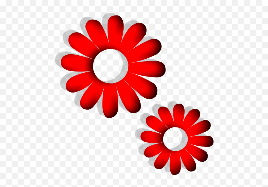 Download Hd Red Flower Clipart Line Art Vector - Sunflowers Black White Flower Sticker Emoji,Sunflowers Clipart