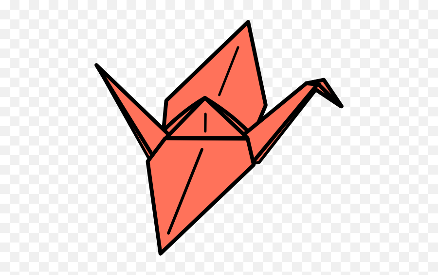 Origami Crane Clipart - Origami Crane Clipart Emoji,Crane Clipart