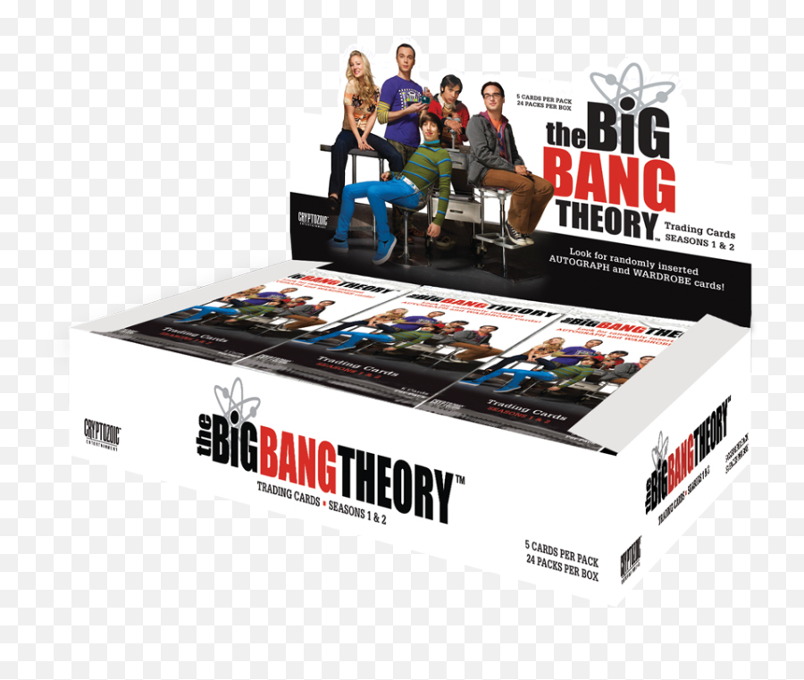 Download Hd The Big Bang Theory Trading Cards Seasons 1 - Big Bang Theory Emoji,Bigbang Theory Logo