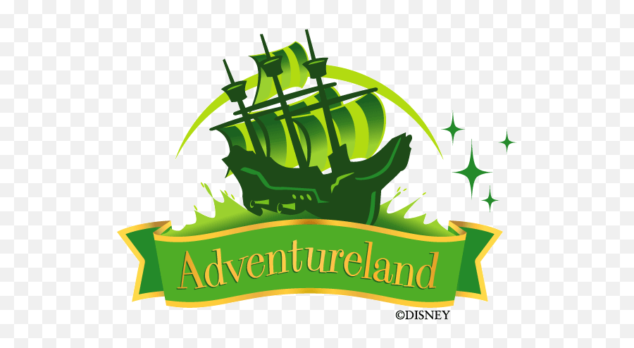 Adventureland At Disneyland Paris Park - Logo Adventureland Emoji,Disneyland Logo
