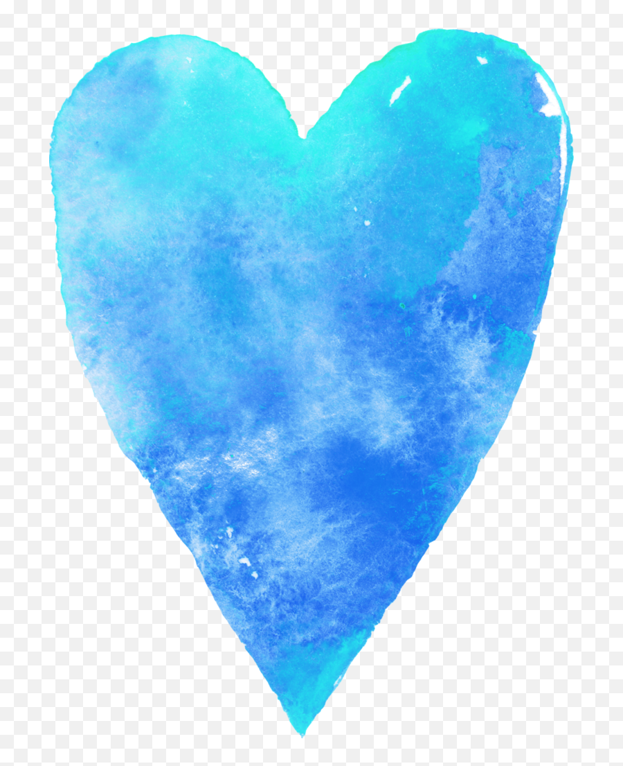 Download Hd Hearts U203fu2040 - Heart Transparent Png Free Watercolor Heart Png Clipart Emoji,Watercolor Heart Png