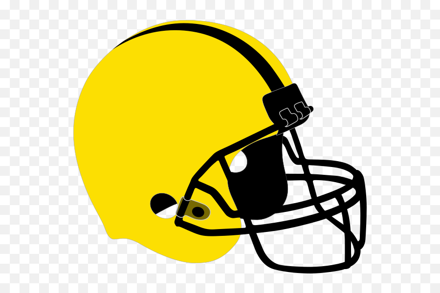 Football Helmet Gold Clip Art At Clker - Football Helmet Clipart Transparent Emoji,Football Helmet Clipart