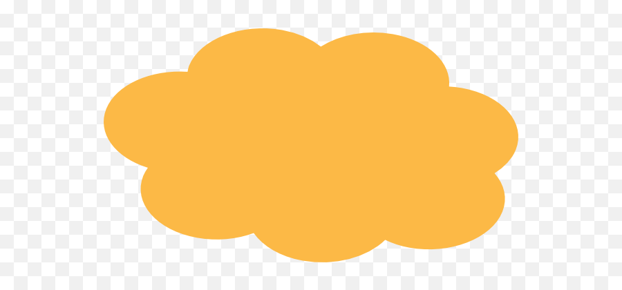 Download Hd Cloud Clip Art At Clker Com Vector - Orange Yellow Cloud Clipart Png Emoji,Cloud Clipart Transparent Background