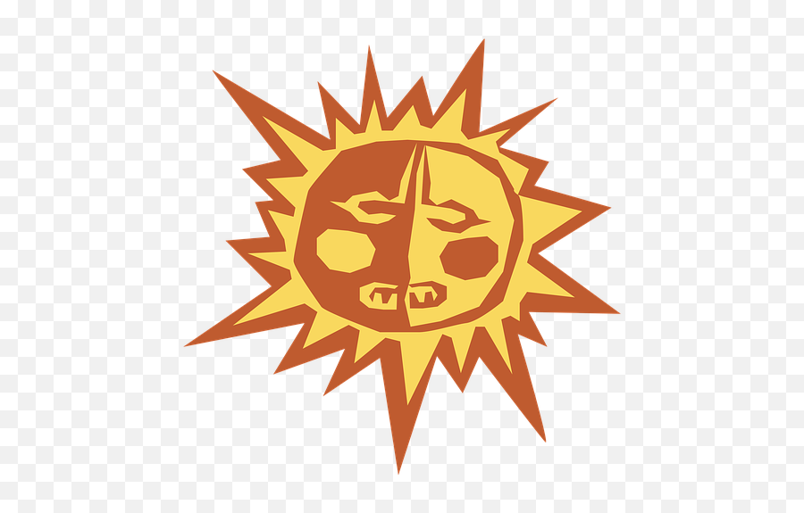 Clipart Primitive Sun Emoji,Early Clipart