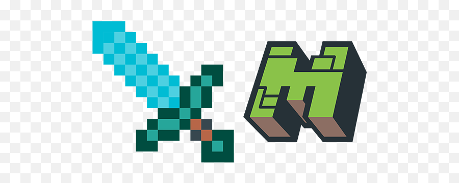 Minecraft Diamond Sword Logo Cursor - Test De Clicks Emoji,Minecraft Logo