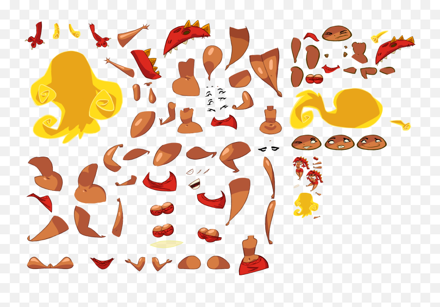 The Spriters Resource - Full Sheet View Rayman Origins Emoji,Rayman Png
