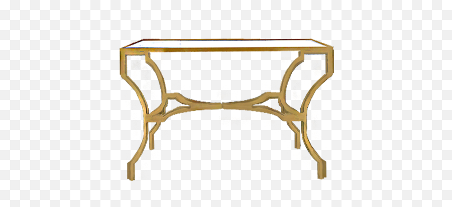 Coffee Table - Gold With Glass Top Small Emoji,Transparent Coffee Tables