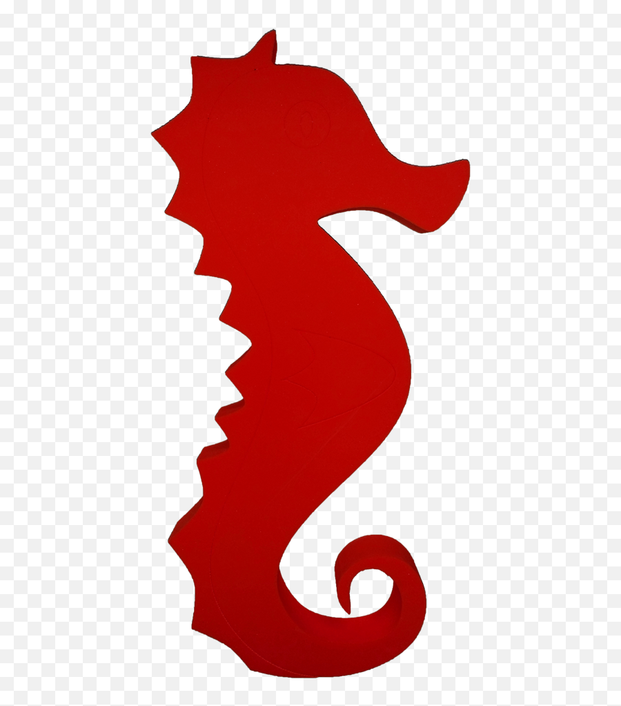 Seahorse Silhouette Png Transparent - Red Seahorse Clipart Emoji,Seahorse Clipart