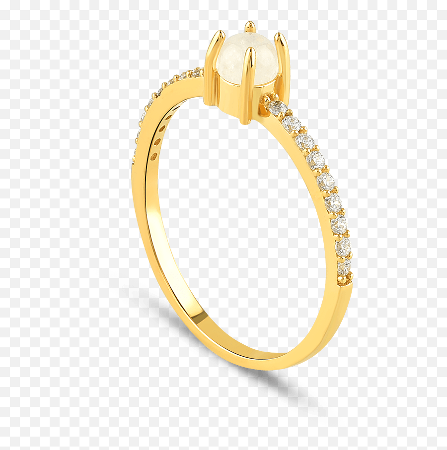 Luminosa Minimalist Moonstone Gold Ring Emoji,Gold Glow Png