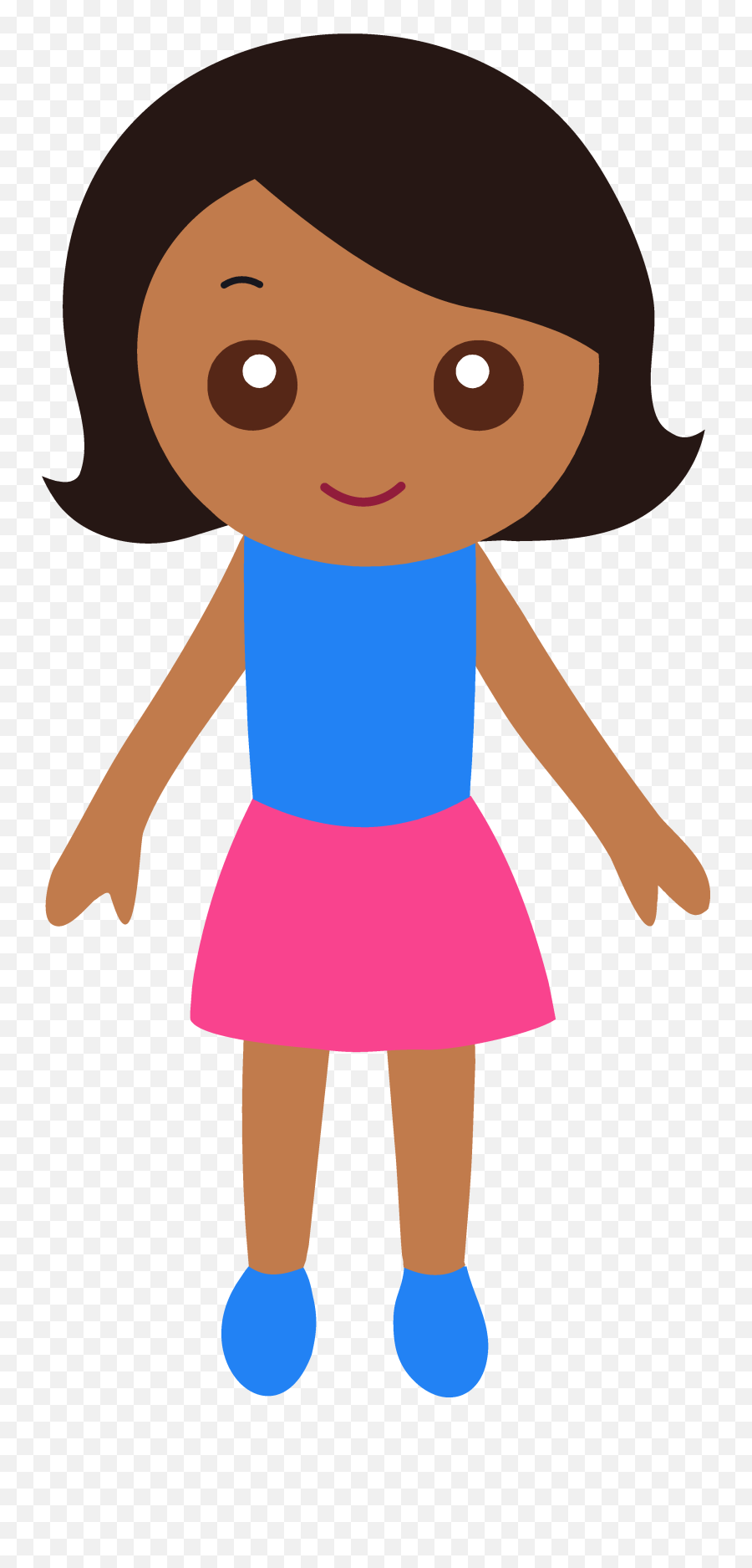Nice Clipart Little Girl Nice Little - Girl Clipart Transparent Background Emoji,Clipart Girl