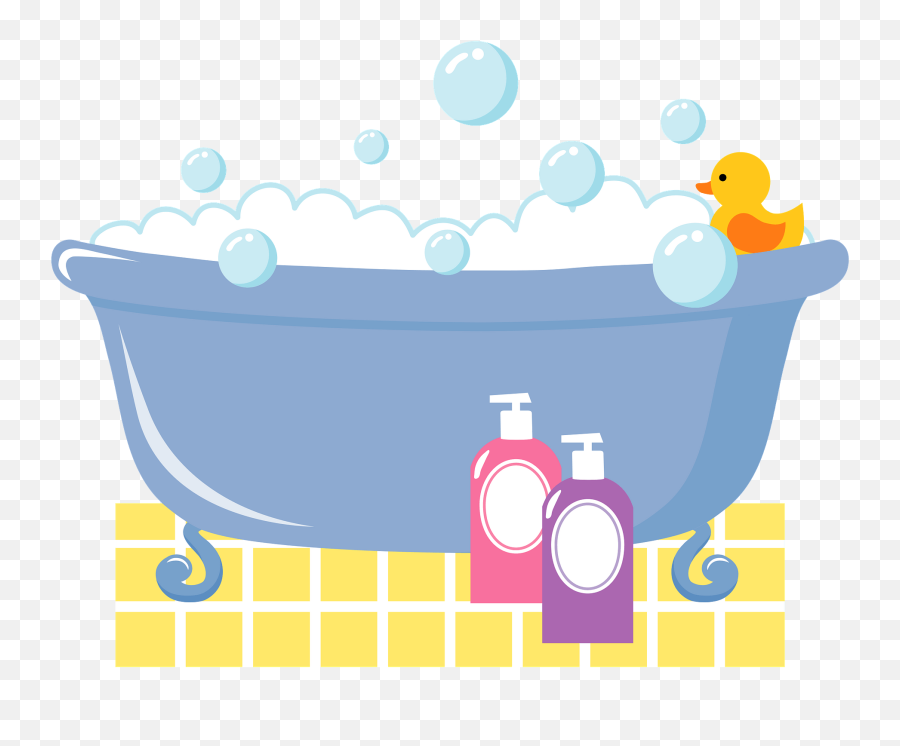 Bubble Bath Clipart - Bubble Bath Bath Clipart Emoji,Bathtub Clipart