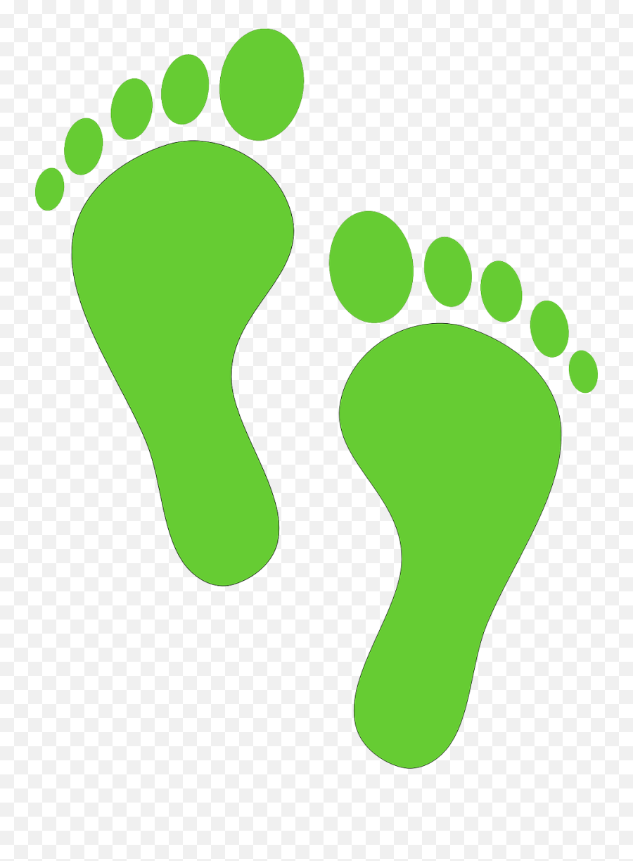 Colored Footprint Clipart - Steps Clip Art Emoji,Footprint Clipart