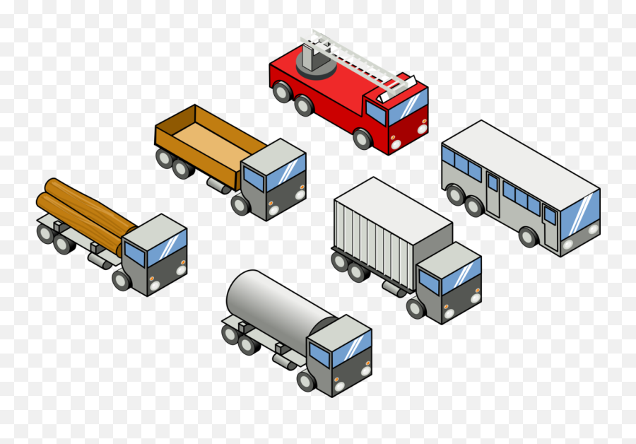 Engineeringfreight Transportmodel Car Png Clipart - Six Objects Clipart Png Emoji,Dump Truck Clipart