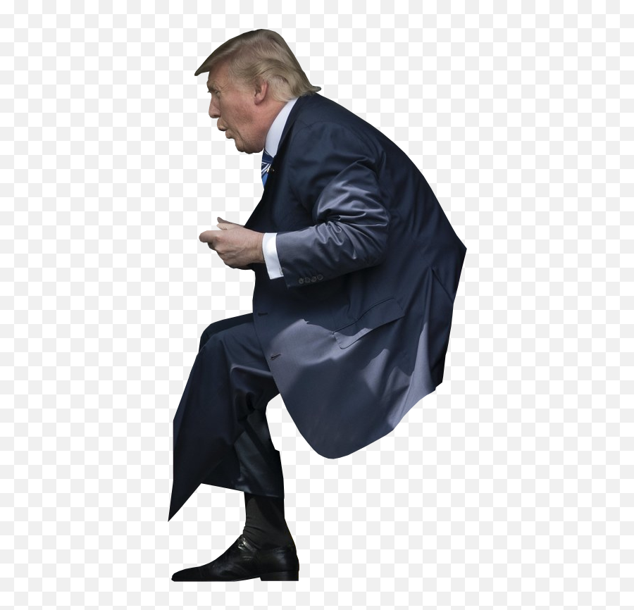 Download Donald Trump Driving - Donald Trump Sitting Transparent Emoji,Donald Trump Transparent