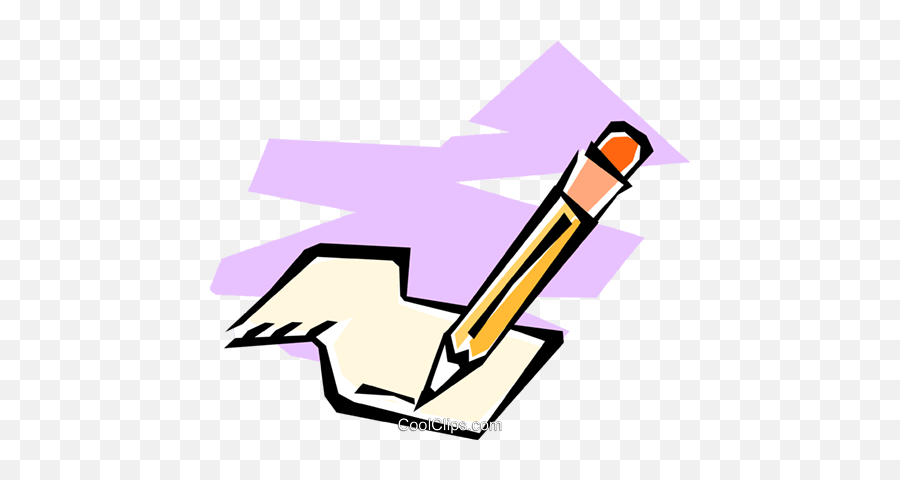 Pencil And Eraser With Paper Royalty - Writing Implement Emoji,Paper And Pencil Clipart