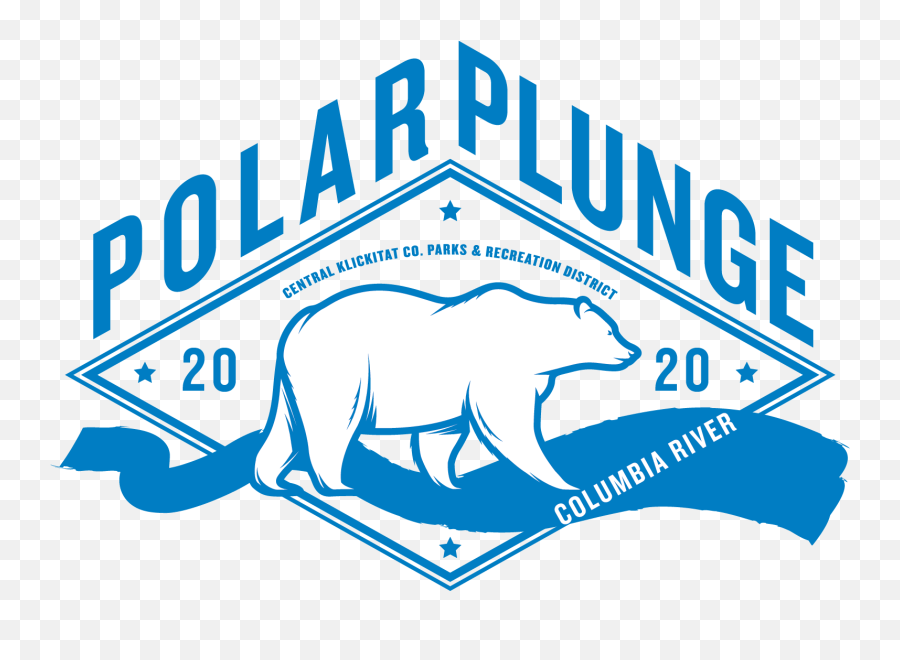 Polar Bear Plunge U2013 Central Klickitat County Parks And - Language Emoji,Polar Bear Logo