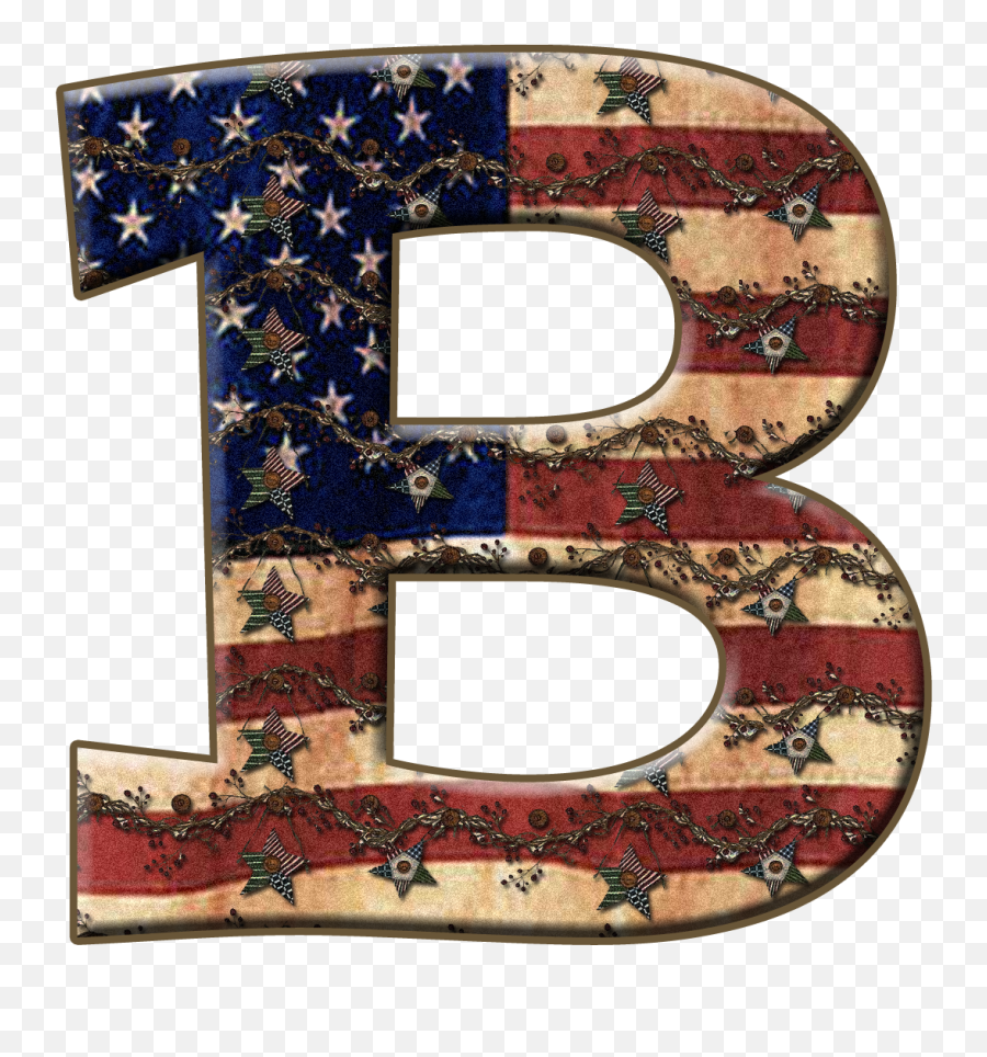 Capital Letter B Png Png Image With No - American Flag Clipart Letters Emoji,Letter B Png