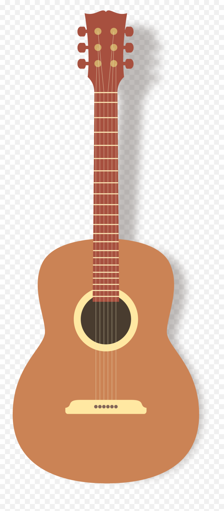 Acoustic Guitar Clipart Stand Clipart - Guitarra Acustica Vector Png Emoji,Acoustic Guitar Png