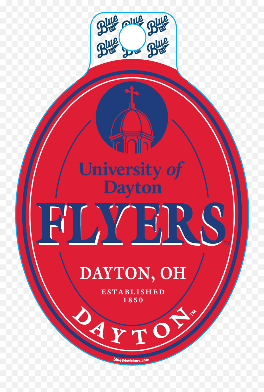 Vinyl Sticker University Of Dayton - Language Emoji,Dayton Flyers Logo