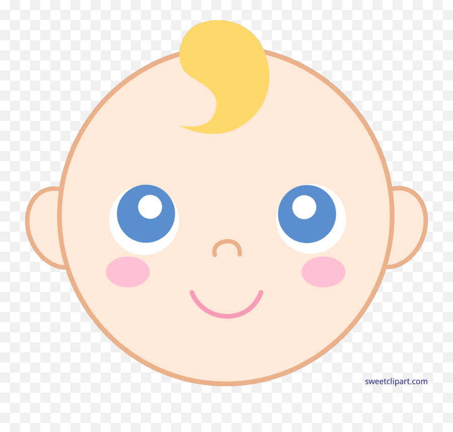 Cute Baby Face Clipart - Baby Face Clipart Emoji,Face Clipart