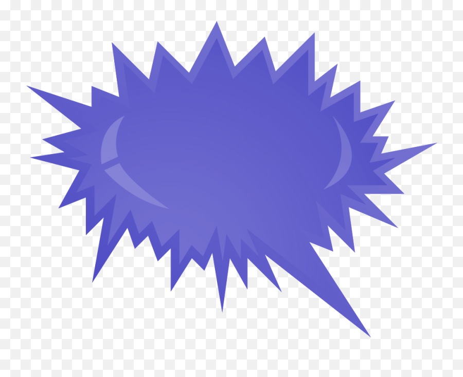 Shapes Clipart Explosion Shapes Explosion Transparent Free - Bubble Speech Purple Emoji,Shapes Clipart