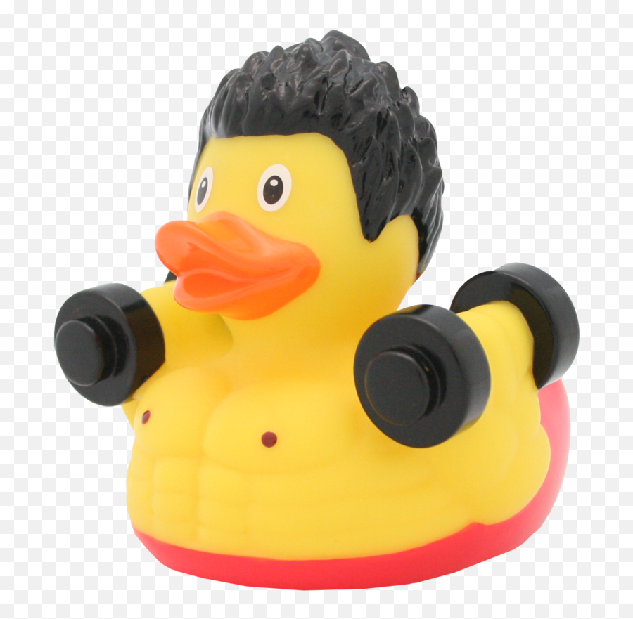 Download Hd Bodybuilder Rubber Duck By Lilalu - Superheroes Emoji,Rubber Ducky Png