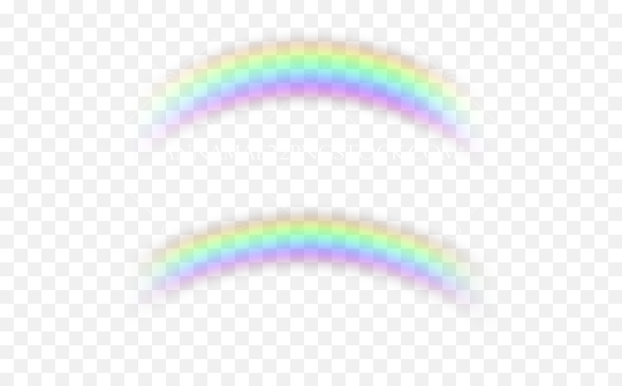Double Rainbow - Color Gradient Emoji,Rainbow Png