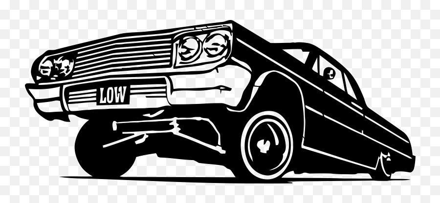 Chevrolet Impala Vintage Car Lowrider - Car Png Download Lowrider Vector Emoji,Lowrider Logo