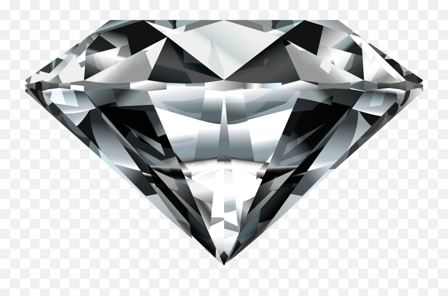 Diamond Clipart Silver Diamond Diamond - Diamond Gem Png Emoji,Diamond Clipart