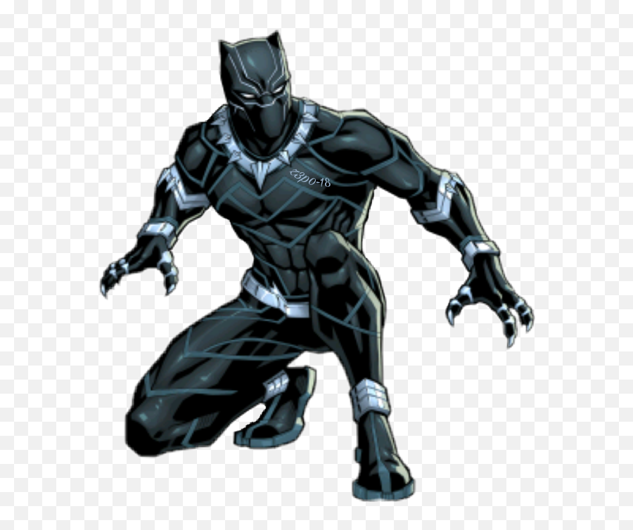 Download Hd Black Panther Hero Clipart Transparent Png Image - Black Panther Superhero Emoji,Hero Clipart