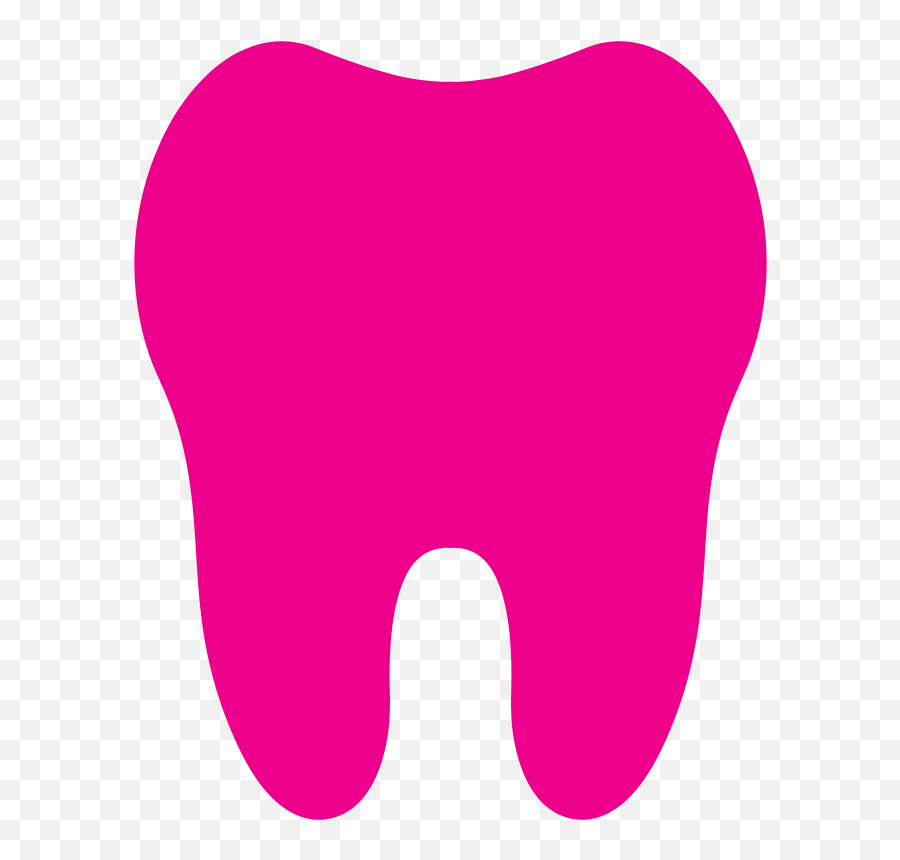 Tooth Clipart Png - Transparent Pink Tooth Clipart Emoji,Tooth Clipart