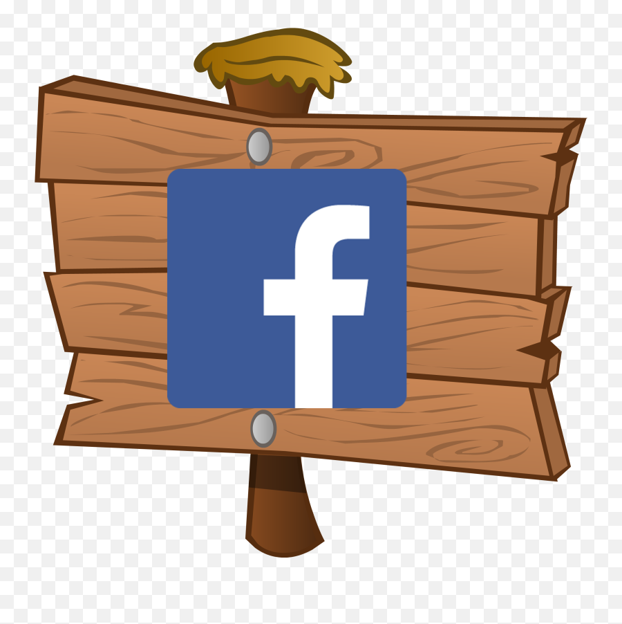 Facebook Sign Cartoon Clipart - Full Size Clipart 5369507 Facebook Cartoon Sign Emoji,Wooden Sign Clipart