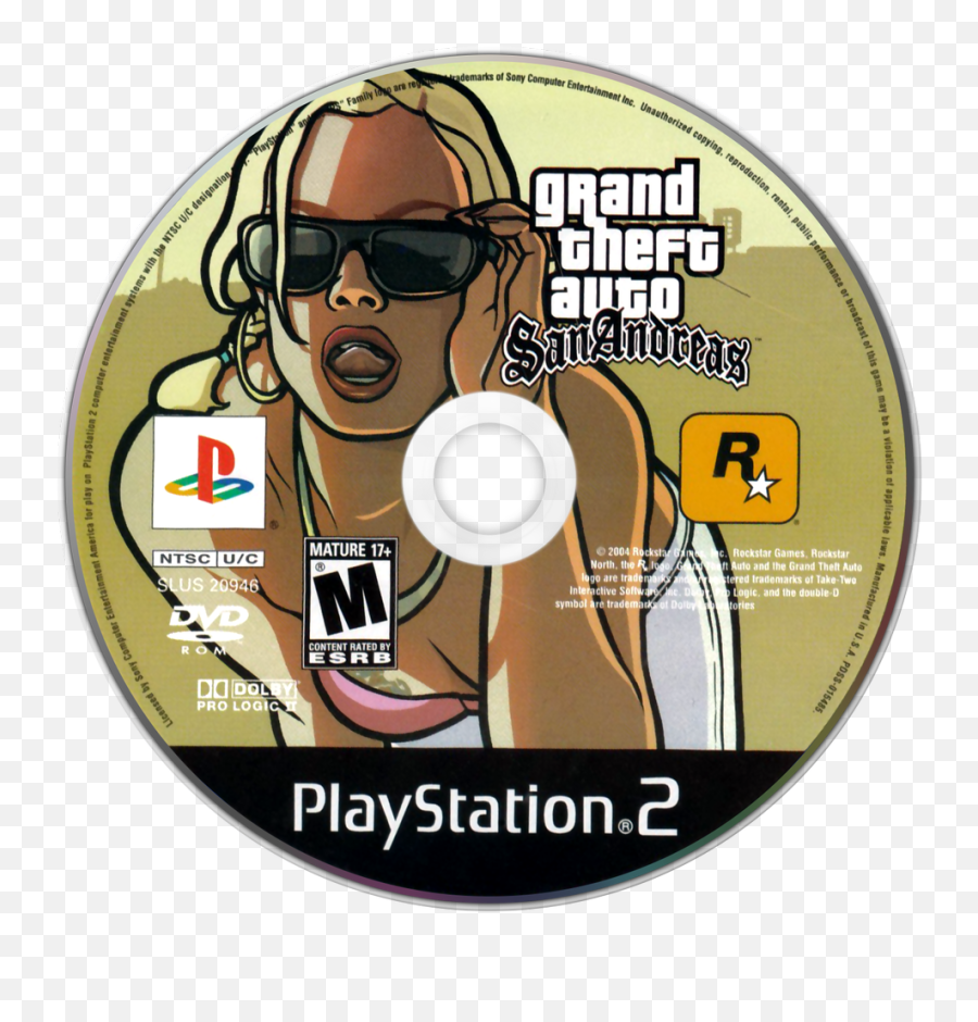 Gta San Andreas Png - Grand Theft Auto San Andreas Ps2 Cd Emoji,Gta San Andreas Logo