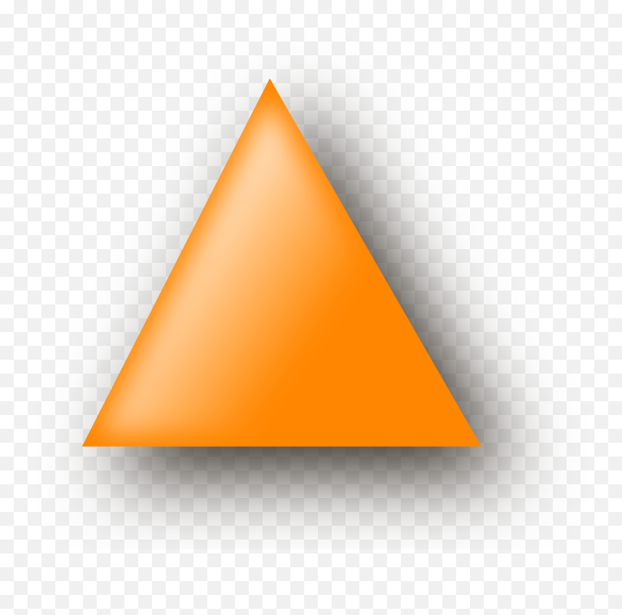 Triangle Shape Geometric Png Image - Figuras Geometricas De Color Naranja Emoji,Geometric Clipart
