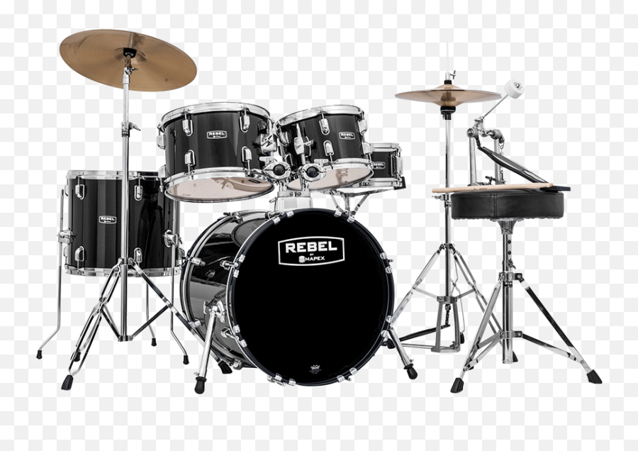 Mapex Rebel 5 - Piece Complete Drum Set 18 Bass Drum Mapex Mapex Rebel Drum Set Emoji,Drum Set Clipart