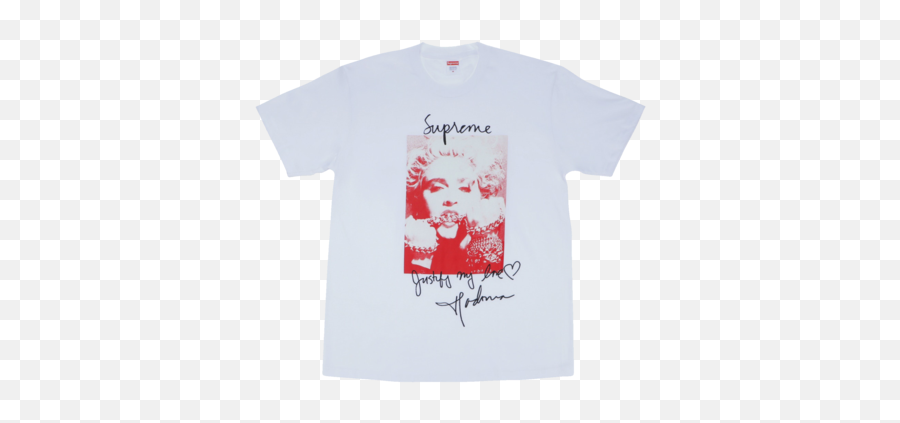Supreme Apparel - Supreme Madonna Tee Emoji,Supreme Brooklyn Box Logo