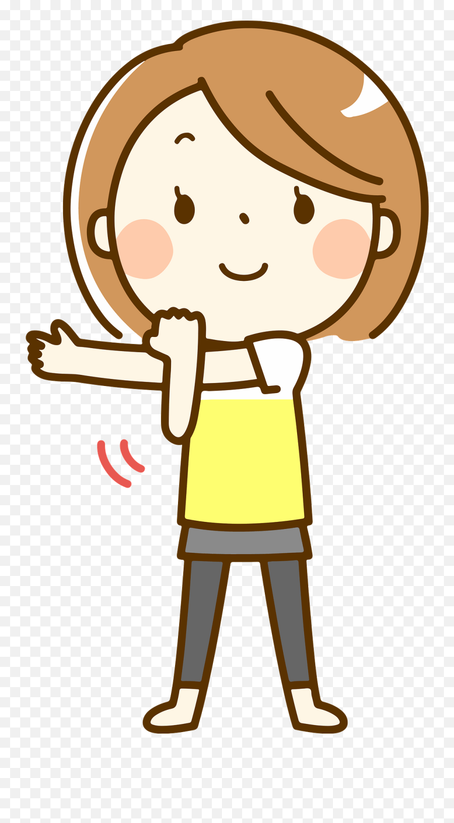 Woman Is Stretching For Exercise - Stretching Clipart Emoji,Exercise Clipart