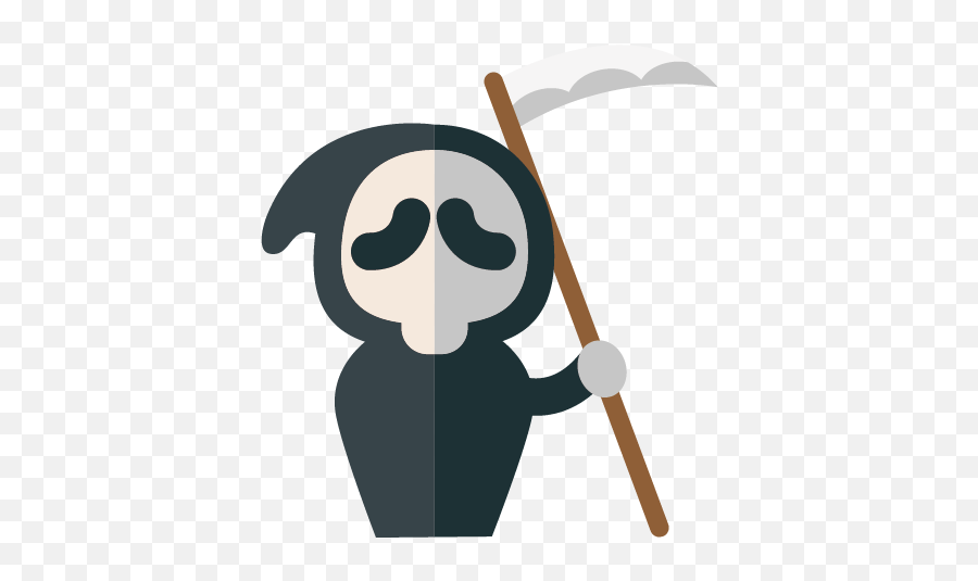 Ghostface Halloween Cartoon Logo For Halloween - 586x631 Emoji,Ghost Face Png